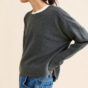 Free People Charcoal Gray Sweater - Luna Knit XS - Like New